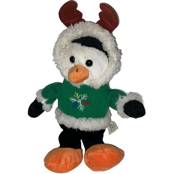 Mixed Lot Of 5 Christmas Plush Santa Snowman Penguin - Picture 10 of 11